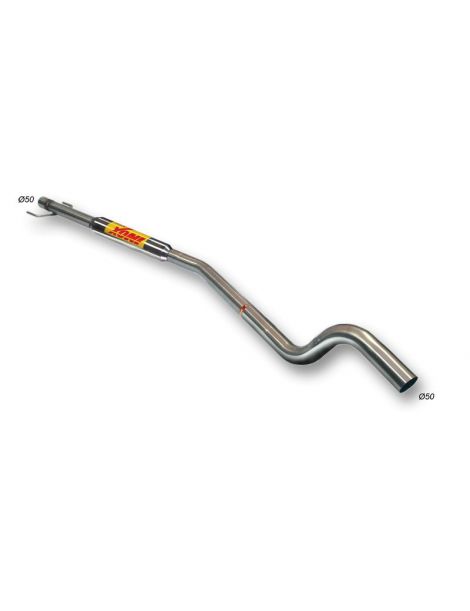 Silenziatore intermedio in acciaio inox RC RACING per OPEL ASTRA H 1.7 CDTI 100 CV Motore Z17DTH 04-