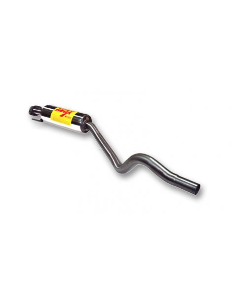 RC RACING Edelstahl-Zwischenschalldämpfer für OPEL ASTRA F 1.6 8V 75 PS Motor C16NZ 07/91-96