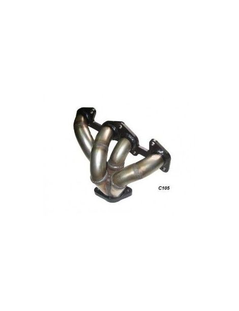 Collettore di scarico RC RACING 4 in 1 in acciaio inox per RENAULT CLIO II 1.6 8V 90 CV 98