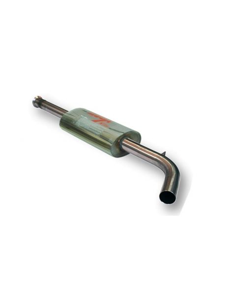 Silenciador intermedio de acero inoxidable RC RACING para RENAULT MEGANE II 2.0 16V COUPE CABRIO Motor F4R 03-