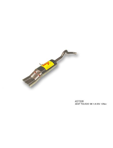 Scarico RC RACING in acciaio inox Gruppo N per SEAT TOLEDO 96 1.8 20V 125 CV motore AGP 05/99-