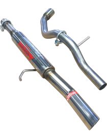 RC RACING roestvrijstalen Group N uitlaat voor SEAT TOLEDO 96 1.9 TDI 90pk motor ALH 04/99-