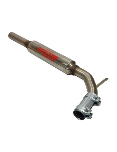 RC RACING Edelstahl-Zwischenschalldämpfer für SEAT IBIZA 2.0 16V 93-