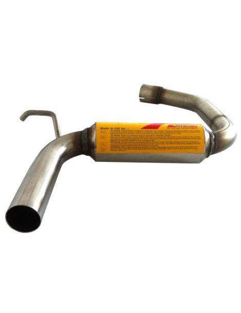 Scarico RC RACING in acciaio inox Gruppo N per VOLKSWAGEN GOLF V 1.6 8V 102 CV 03-