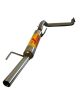Escape RC RACING Grupo N de acero inoxidable para Volkswagen Golf III 1.4 8V 60 CV Motor AEX 08/95-09/97