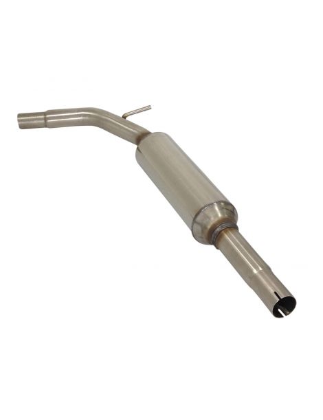 Silenziatore intermedio in acciaio inox RC RACING per motore VOLKSWAGEN POLO 1.4 8V 60 CV AUD 00-