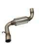 Silenziatore intermedio in acciaio inox RC RACING per motore VOLKSWAGEN GOLF II 1.8 16V 139 CV KR 06/85-10/91