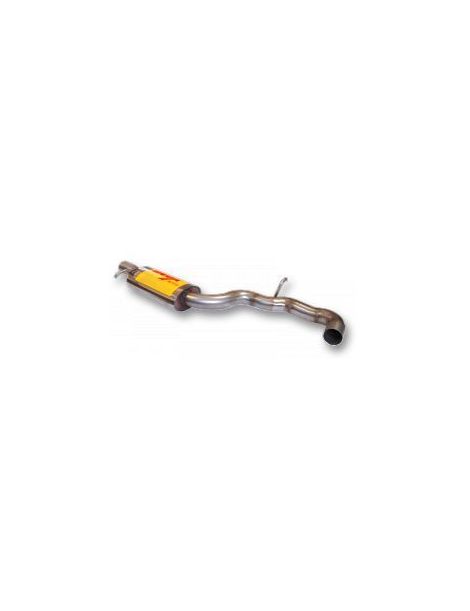 Silenciador intermedio de acero inoxidable RC RACING para VOLKSWAGEN GOLF V R32 250cv