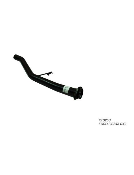 Tubo de descatizador de acero inoxidable de 50 mm para FORD FIESTA 1.6 XR2I 8V 110 CV 89-92 RC RACING