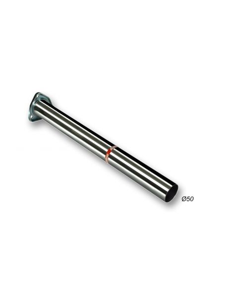 RC RACING 50mm roestvrijstalen uitlaatpijp / Katvervanger voor SEAT IBIZA 1.6 8V 75pk motor ALM 05/97-00