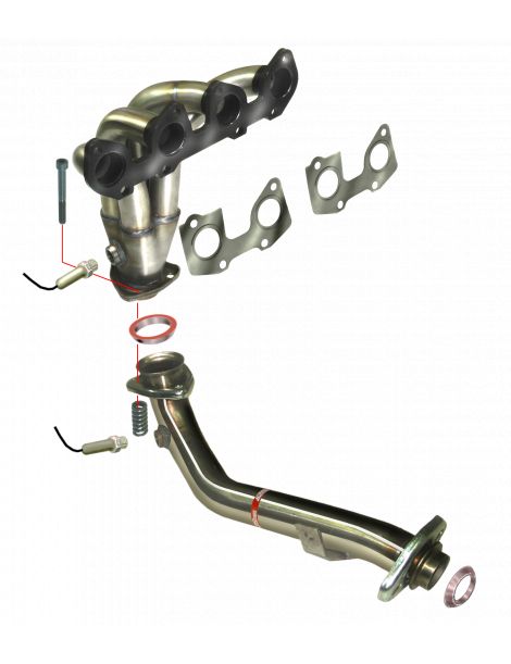 Collecteur inox RC RACING reference CE261A