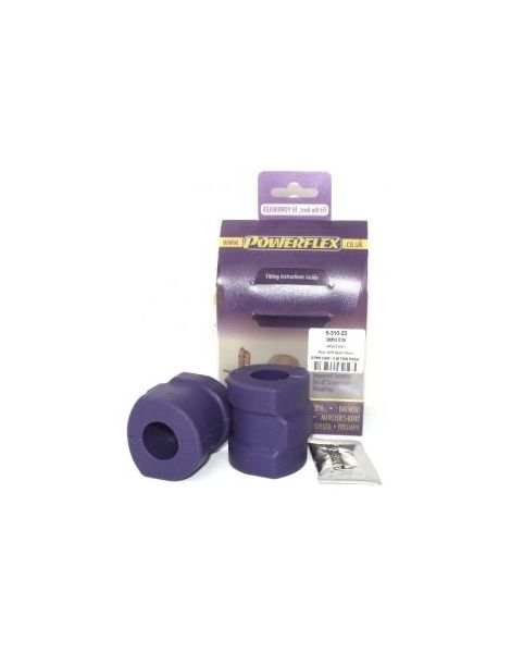 kit 2 silentblocks duros POWERFLEX rendimiento para barra estabilizadora delantera de 23mm para BMW E36 Compact