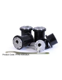 BMW E28 / E24 Kit 4 harte Silentblßcke POWERFLEX BLACK SERIES Hinterachsquerlenker Ext+Int (einstellbar)