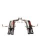Silenciador de acero inoxidable RC RACING Entradas de 60 mm y salidas de 90 mm para BMW M5 E39