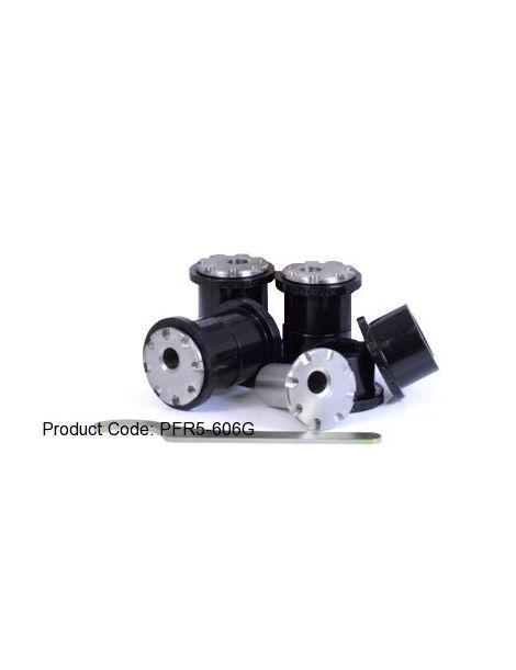 kit de bujes duros de 4 piezas POWERFLEX rendimiento para brazos de control traseros exteriores e