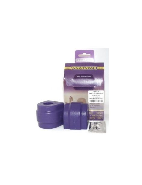 kit 2 silentblocks delanteros estabilizadores POWERFLEX rendimiento duros de 24mm para BMW E39 520 Ã¡ 530 M-Technic