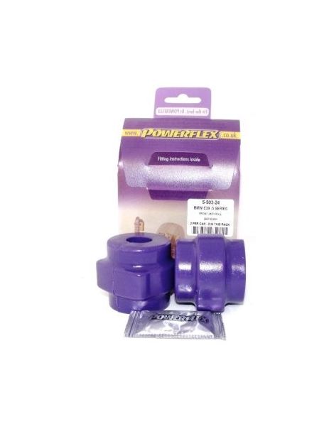Kit 2 harte Silentblßcke POWERFLEX PERFORMANCE Wankstabilisator vorne 24 mm für BMW E39 520 530