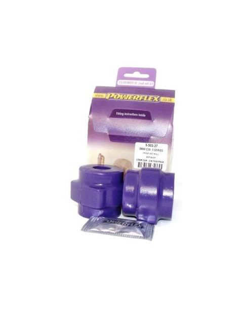 kit 2 silentblocks delanteros estabilizadores POWERFLEX rendimiento duros de 27mm para BMW E39 520 Ã¡ 530