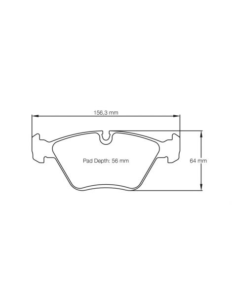 Pastillas de freno delanteras PAGID Blue RS4-2 para BMW M3 (E46) con CSL 3.2 24V S54B32 06/2000-07/2006 (juego)