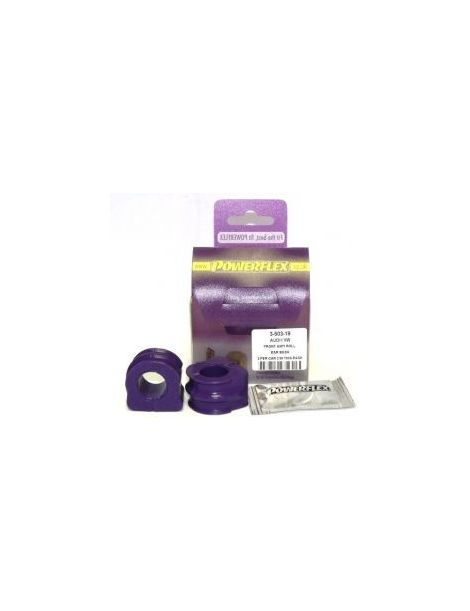 kit de bujes de barra estabilizadora delantera POWERFLEX rendimiento de 2 piezas de 19 mm para AUDI S3 (8L), motor 1.8T 20V