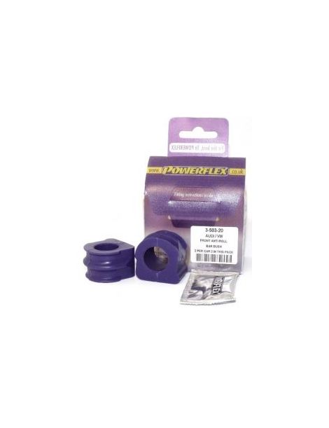 kit de bujes de barra estabilizadora delantera POWERFLEX rendimiento de 2 piezas de 20 mm para AUDI S3 (8L), motor 1.8T 20V