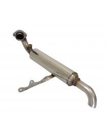 Silenziatore RC RACING Group N in acciaio inox con uscita nascosta da 38 mm di diametro per SMART ROADSTER 452 0.7 82 CV