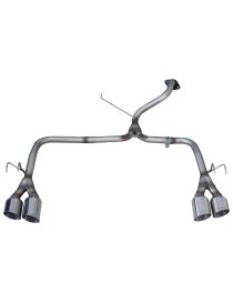 Tubo de escape RC RACING de acero inoxidable de 4 x 101 mm para Honda Civic Type-R FK2 2.0 turbo de 310 CV (2015-)