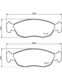Plaquettes EBC standard pour étriers avants HISPEC Billet 4 (le jeu)