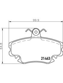 Plaquettes EBC standard pour étriers avants HISPEC Billet 4 (le jeu)