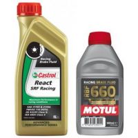 Pack Durites aviation Avant + Arriere + Liquide de frein Motul RBF600