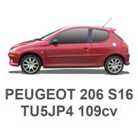 PEUGEOT 206 S16 109 PS TU5JP4 2000-2009